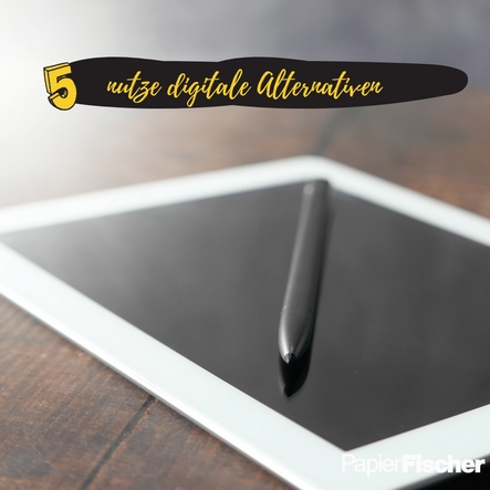 Tipp 5: Digitale Alternativen nutzen