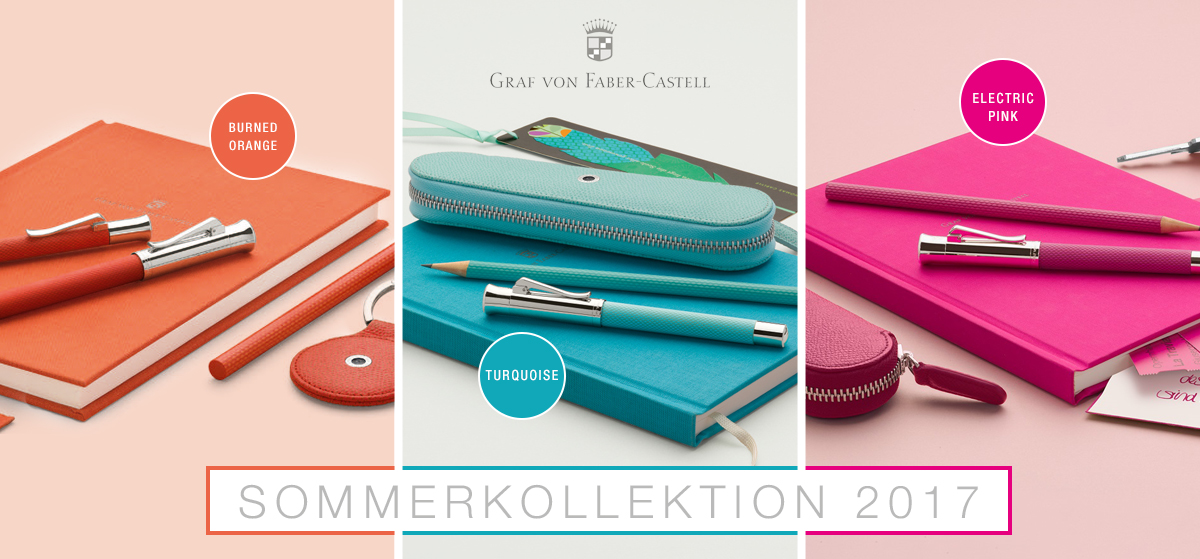 Graf von Faber-Castell Kollektion – mit drei frischen Farben in den Sommer starten