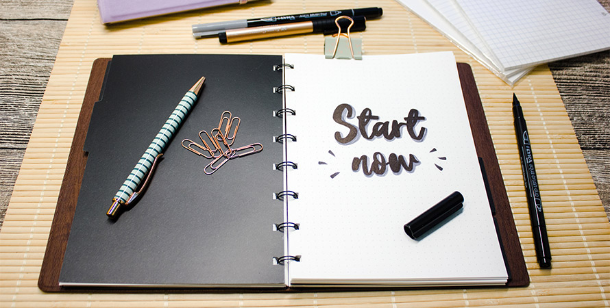 Bullet Journal Monatsdeckblätter ganz einfach selber gestalten