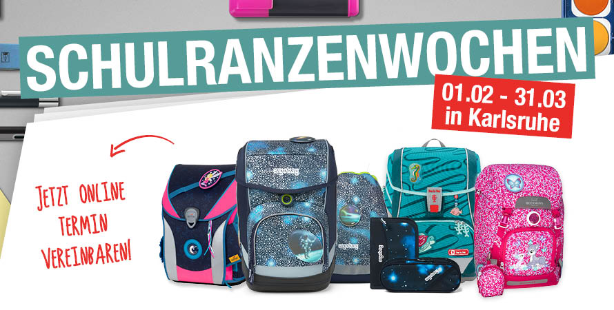 Schulranzen-Wochen 2021 in der Schulranzenwelt | Jetzt Beratungstermin vereinbaren | Giveaways
