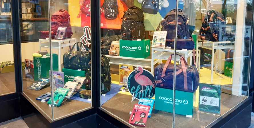 Das neue Coocazoo Schaufenster im August