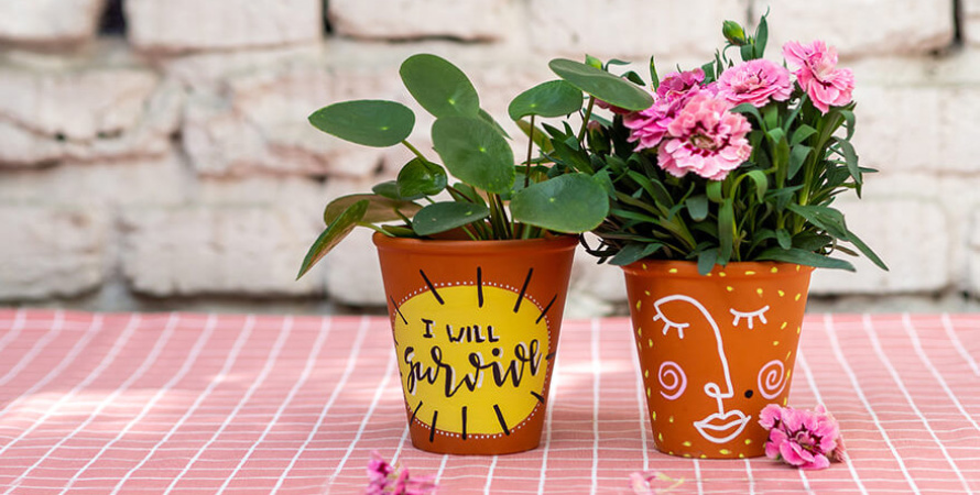 Blumentopf bemalen: einfache DIY-Anleitung