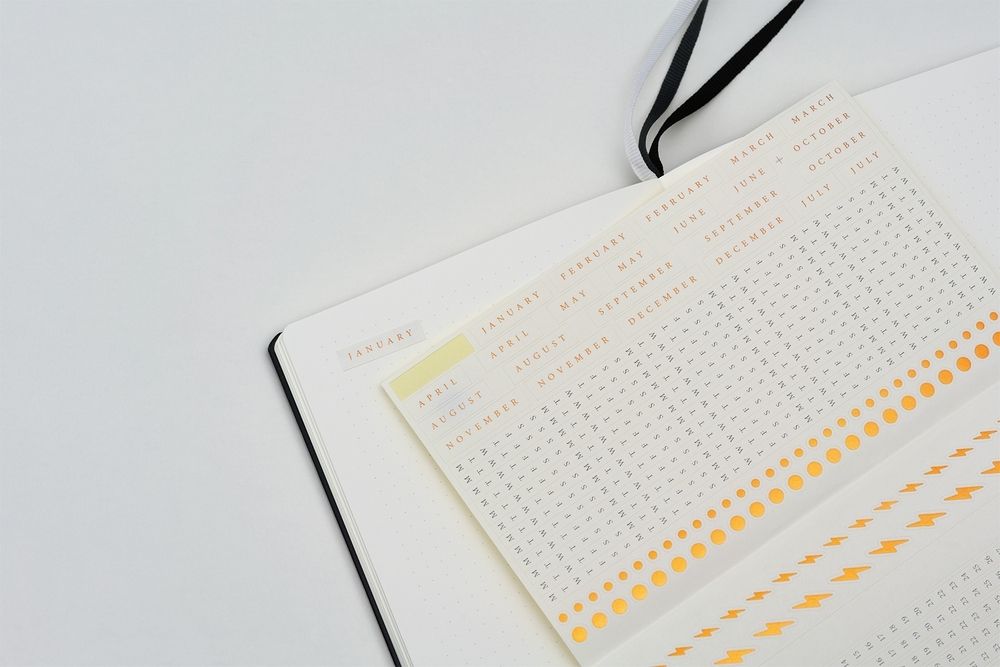 Troika Refillable Dot Grid Bullet Journal with Leatherette Cover
