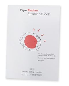 PapierFischer Skizzenblock DIN A3 blanko