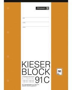 Brunnen Zeichenblock Kieser A4 Lineatur 91C mit T-Konten