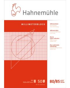 Hahnemühle Millimeterblock DIN A4 rot