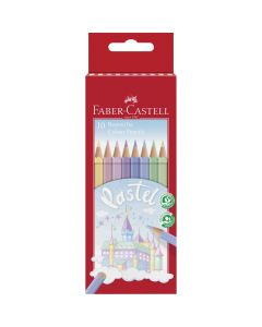 Faber-Castell Buntstifte Castle Pastell 10 Stk./ Pack im Kartonetui