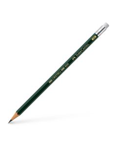 Faber-Castell Bleistift Castell 9000 HB mit Gummitip