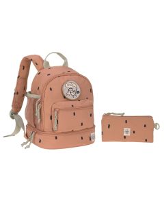 LÄSSIG Kindergartenrucksack Outdoor - Mini Backpack Happy Prints Karamell