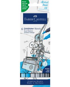 Faber-Castell Marker Goldfaber Sketch Dual Marker 6er Etui Produktdesign
