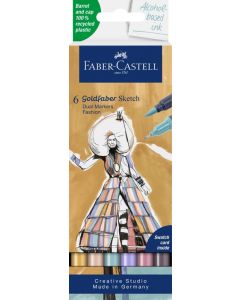 Faber-Castell Marker Goldfaber Sketch Dual Marker 6er Etui Fashion