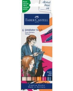 Faber-Castell Marker Goldfaber Sketch Dual Marker 6er Etui Manga