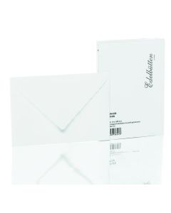 Rössler Papier Edelbütten Briefumschlagpack 20/C6 weiß