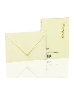 Rössler Papier Edelbütten Briefumschlagpack 20/C6, ivory