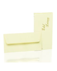 Rössler Papier Edelleinen Briefumschlagpack 20/DIN Lang, ivory