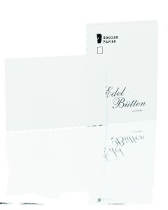 Rössler Papier Edelbütten Kartenpack 20/DIN A6 weiß