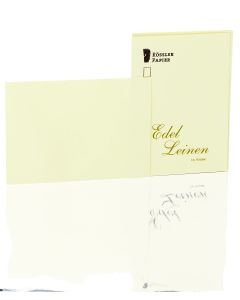 Rössler Papier Edelleinen Kartenpack 20/DIN A6, ivory