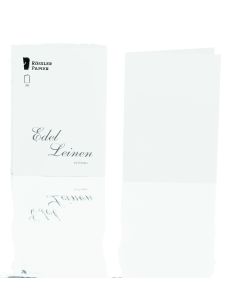 Rössler Papier Edelleinen Kartenpack 20/DIN A6 hd, weiß