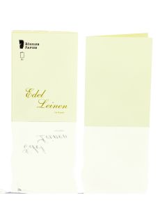 Rössler Papier Edelleinen Kartenpack 20/DIN A6 hd, ivory
