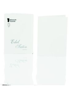 Rössler Papier Edel Satin Kartenpack 20/DIN A6 hd weiß