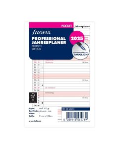 Filofax Pocket Kalendereinlage 2025 Jahresplan Leporello Professional