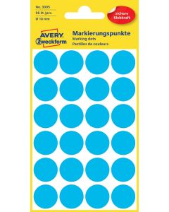 Avery Zweckform 3005 Markierungspunkte, Ø 18 mm, blau