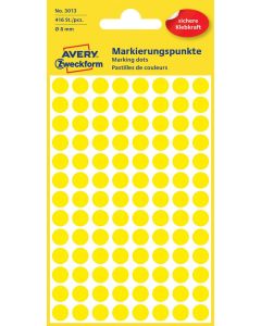 Avery Zweckform Markierungspunkt gelb 8 mm