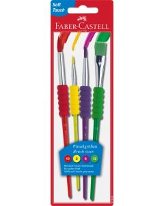 Faber-Castell Pinsel farbig 4er Set