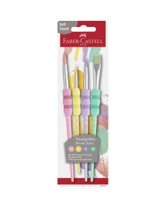 Faber-Castell Pinsel Soft-Touch Pastell 4 Stk.