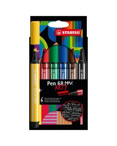STABILO Fasermaler ARTY Premium Pen 68 MAX im 6er Etui
