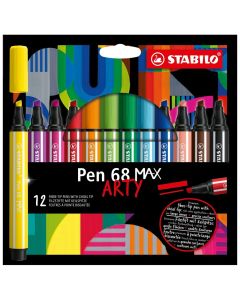 STABILO Fasermaler ARTY Premium Pen 68 MAX im 12er Etui