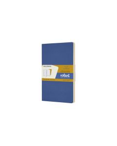 Moleskine Notizheft Volant Large Softcover 2er Set Blau/Gelb, liniert