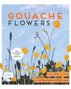 EMF Kreativbuch Gouache Flowers - vom Instagram Star denaisx
