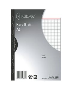 Chronoplan Karo-Blatt A5 50 Blatt