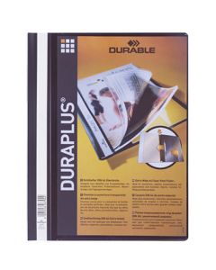 DURABLE Angebotshefter DURAPLUS A4 sw transp Deckblatt mit Tasche