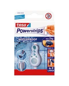 TESA Powerstrips waterproof 59700-00000-00 6St+6Tüch.