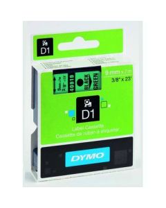 DYMO Schriftbandkassette S0720 9mmx7m schwarz auf grün