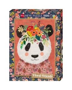 HEYE Puzzle Cuddly Panda Floral Friends