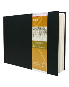 Hahnemühle Skizzenbuch D&S DIN A4 Querformat schwarz