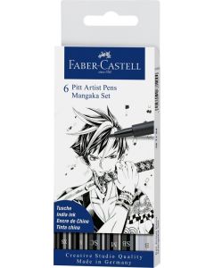 Faber-Castell Tuschestift PITT artist pen Mangaka 6er Set