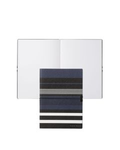 Hugo Boss Notizbuch Storyline Stripes blue A5 blanko