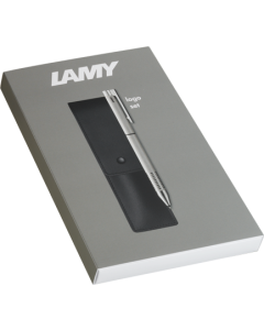 LAMY Mehrsystemschreiber logo twin pen brushed mit Etui im Set