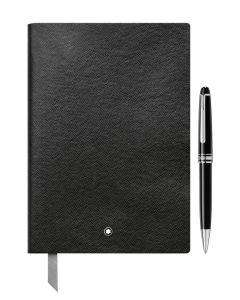 Montblanc Meisterstück Platinum Classique Kugelschreiber mit Notebook 146 schwarz im Set