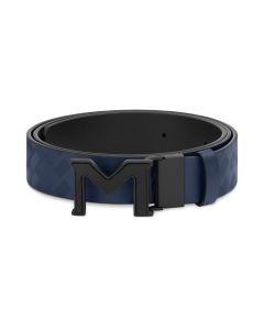 Montblanc Gürtel Extreme 3.0 mit M-Schließe blau/schwarz 35 mm
