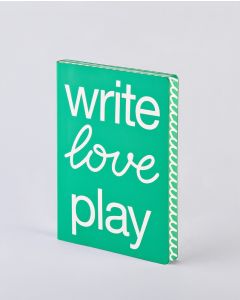 NUUNA Notizbuch Graphic Write Love Play  L