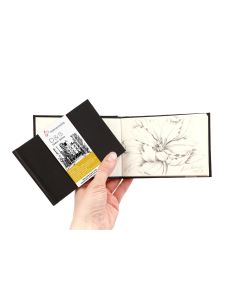 Hahnemühle Skizzenbuch D&S Querformat 9x12,5cm schwarz
