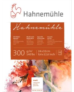 Hahnemühle Echt-Bütten Aquarellblock 300g/m² 24 x 32 cm matt