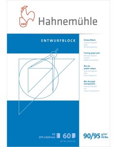 Hahnemühle Transparentpapier Entwurfsblock A3 90/95 g/m²