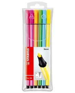 STABILO Fasermaler Premium Pen 68 im 6er Etui - Neon