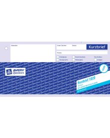 Avery Zweckform 1020 Kurzbrief, 1/3 DIN A4, weiß